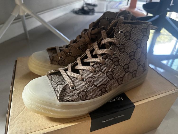 น้ำตาล UK 6.5 | EU 40 | US 7 รองเท้าผ้าใบหุ้มข้อ ยี่ห้อ CPS ไซส์ 40 มือหนึ่ง ไม่มีกล่อง