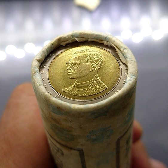 เหรียญยกหลอด (50 เหรียญ) เหรียญ 10 บาท หมุนเวียน ปี พ.ศ.2532 ไม่ผ่านใช้ รูปที่ 3