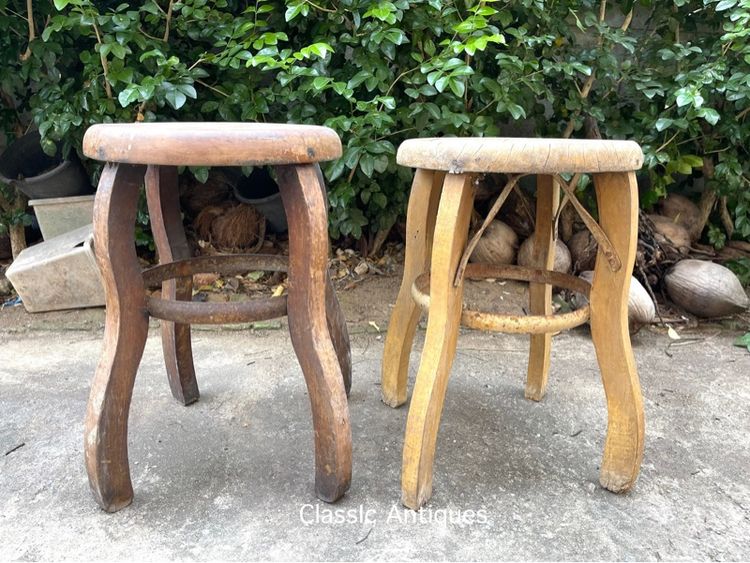 เก้าอี้ ข้าวมันไก่โบราณ เก่าสะสม รูปที่ 2