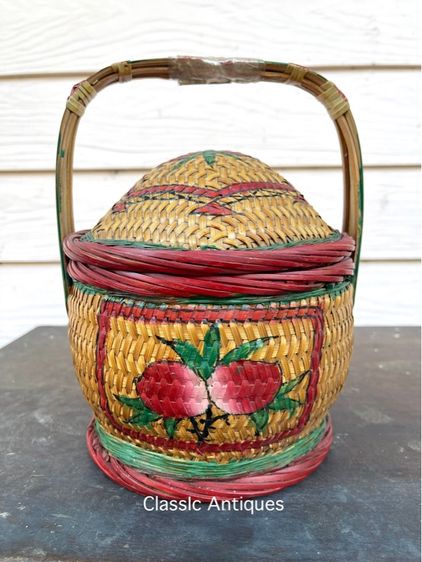 ตะกร้าจีน โบราณเก่าสะสมA8 รูปที่ 6