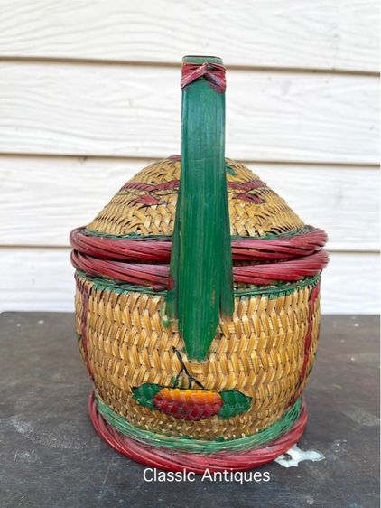 ตะกร้าจีน โบราณเก่าสะสมA8 รูปที่ 5