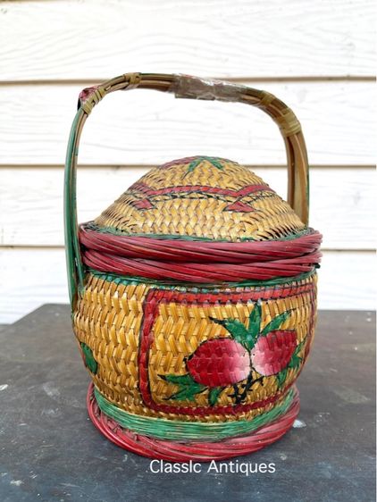 ตะกร้าจีน โบราณเก่าสะสมA8 รูปที่ 8