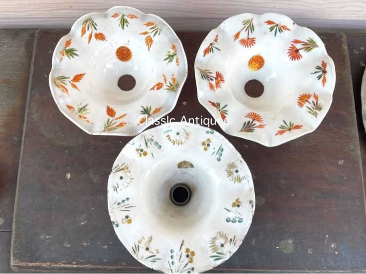 โคมไฟ จีบสะบัด เขียนลายโบราณ เก่าสะสม