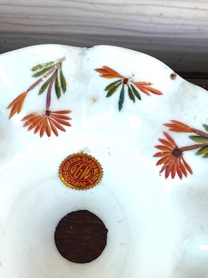 โคมไฟ จีบสะบัด เขียนลายโบราณ เก่าสะสม รูปที่ 6