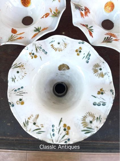 โคมไฟ จีบสะบัด เขียนลายโบราณ เก่าสะสม รูปที่ 7