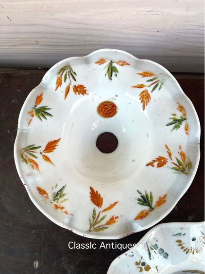 โคมไฟ จีบสะบัด เขียนลายโบราณ เก่าสะสม รูปที่ 4