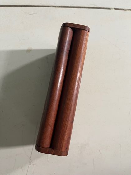 หีบไม้ กล่องไม้ ปมมะค่า เก่าสะสม รูปที่ 6