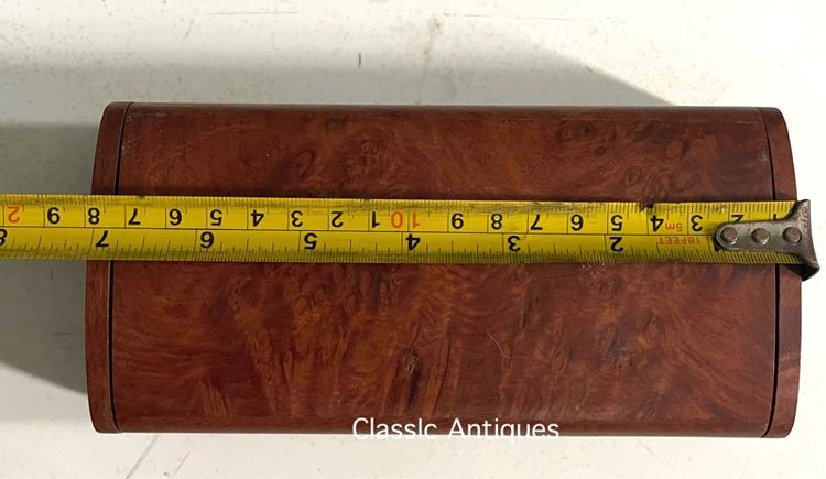 หีบไม้ กล่องไม้ ปมมะค่า เก่าสะสม รูปที่ 9