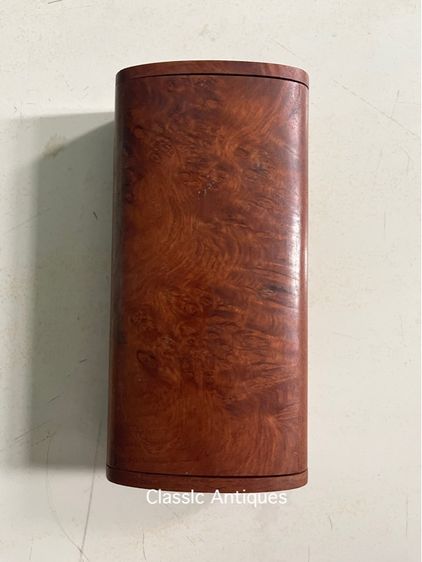 หีบไม้ กล่องไม้ ปมมะค่า เก่าสะสม รูปที่ 5