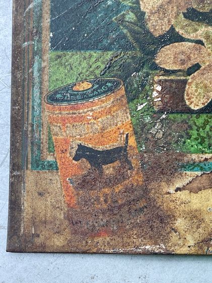 ป้ายสังกะสี ร้านขาย ถ่านไฟฉาย ศรีไทย ลี่กวง ยุคพระนคร โบราณ รูปที่ 7