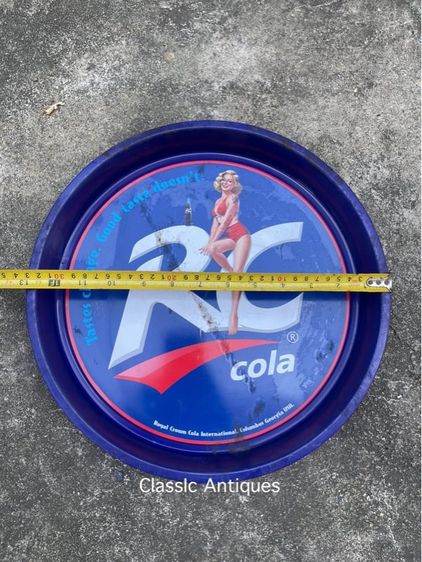 ถาด น้ำอัดลม RC Cola สังกะสีโบราณ เก่าสะสม รูปที่ 5