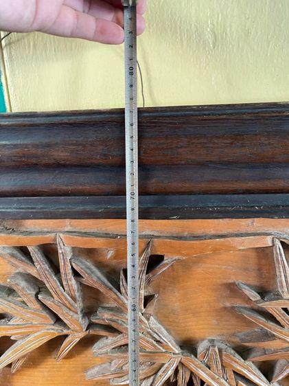 ภาพเสือ แกะสลักจากแผ่นไม้ เก่าสะสม รูปที่ 13