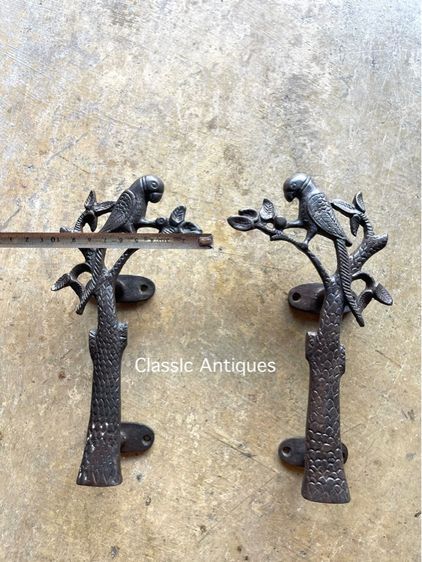 มือจับประตู นกคู่ทองเหลืองสะสม รูปที่ 4