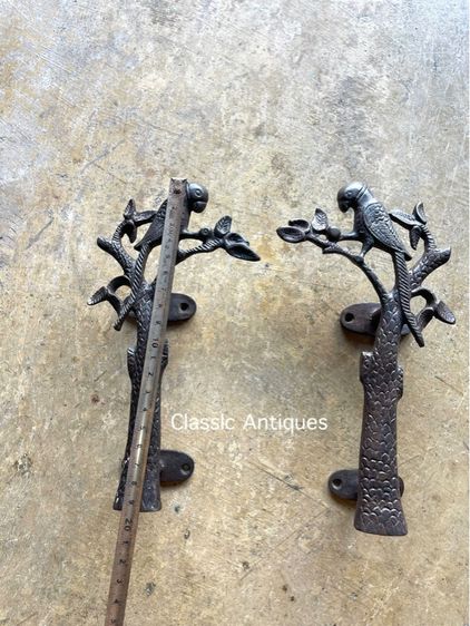 มือจับประตู นกคู่ทองเหลืองสะสม รูปที่ 3