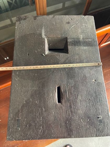 ตู้เก็บเงิน ไม้สักโบราณเก่าสะสม รูปที่ 13