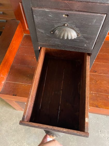 ตู้เก็บเงิน ไม้สักโบราณเก่าสะสม รูปที่ 6