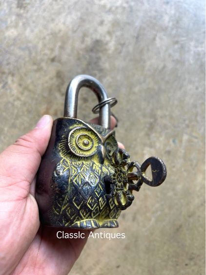 กุญแจ นกฮูก ทองเหลืองสะสม รูปที่ 5