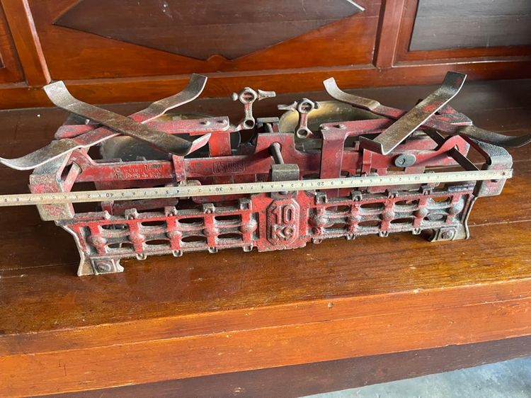 ตาชั่ง  10kg.เหล็กหล่อ โบราณสะสมA9 รูปที่ 14