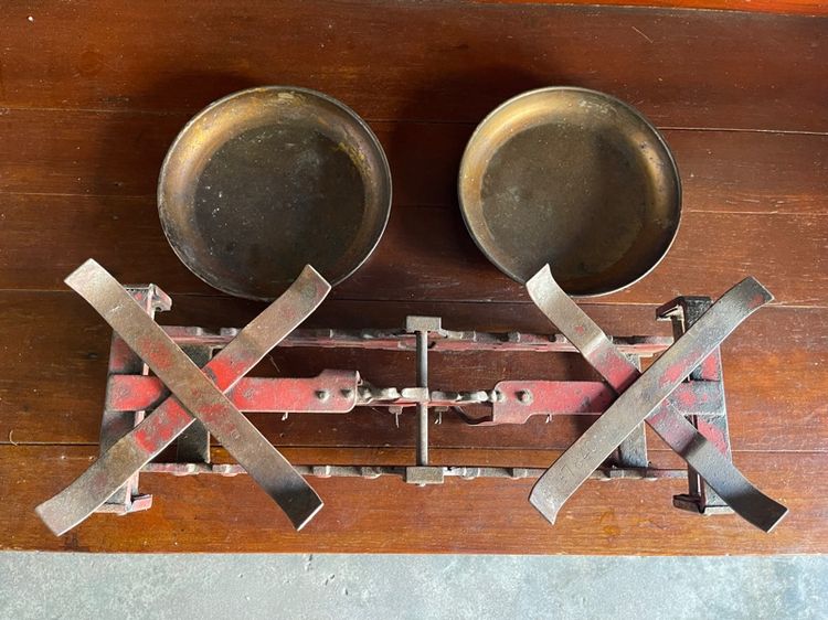 ตาชั่ง  10kg.เหล็กหล่อ โบราณสะสมA9 รูปที่ 12