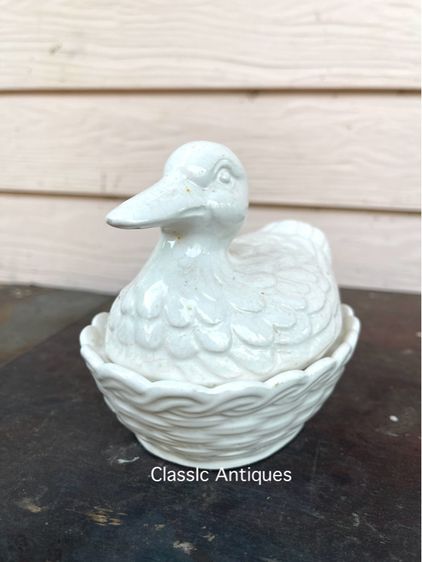 ถ้วยกระเบื้อง รูปเป็ดโบราณ เก่าสะสม รูปที่ 3