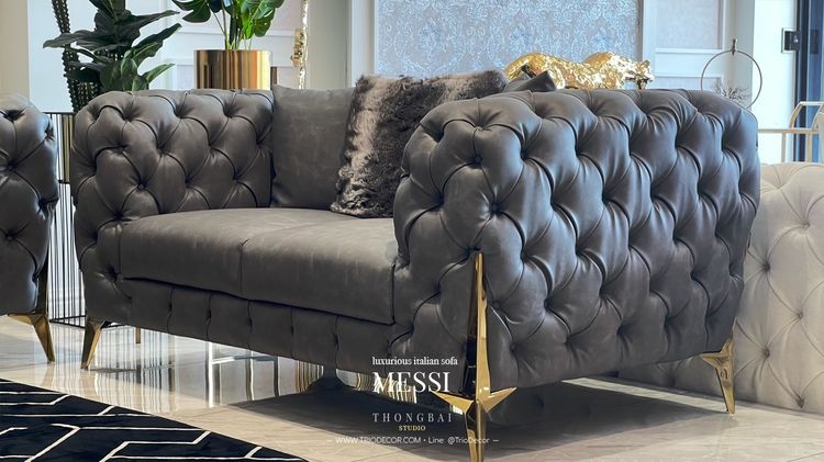 𝙼𝙴𝚂𝚂𝙸 𝚂𝙴𝚃  𝚕𝚞𝚡𝚞𝚛𝚒𝚘𝚞𝚜 𝙸𝚝𝚊𝚕𝚒𝚊𝚗 𝚜𝚘𝚏𝚊  โซฟาลัคชัวรี่ รุ่น เมสซี่ พร้อมโต๊ะกลาง รูปที่ 4