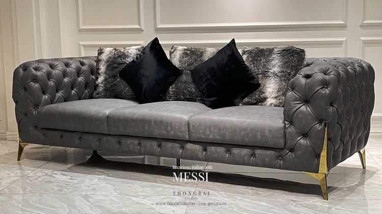 𝙼𝙴𝚂𝚂𝙸 𝚂𝙴𝚃  𝚕𝚞𝚡𝚞𝚛𝚒𝚘𝚞𝚜 𝙸𝚝𝚊𝚕𝚒𝚊𝚗 𝚜𝚘𝚏𝚊  โซฟาลัคชัวรี่ รุ่น เมสซี่ พร้อมโต๊ะกลาง รูปที่ 11