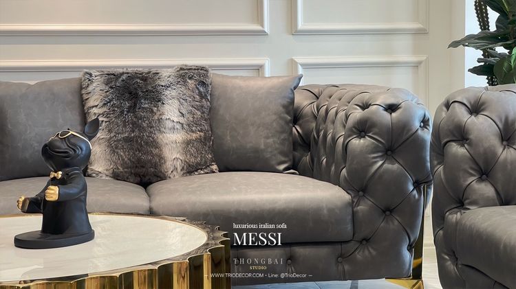 𝙼𝙴𝚂𝚂𝙸 𝚂𝙴𝚃  𝚕𝚞𝚡𝚞𝚛𝚒𝚘𝚞𝚜 𝙸𝚝𝚊𝚕𝚒𝚊𝚗 𝚜𝚘𝚏𝚊  โซฟาลัคชัวรี่ รุ่น เมสซี่ พร้อมโต๊ะกลาง รูปที่ 3