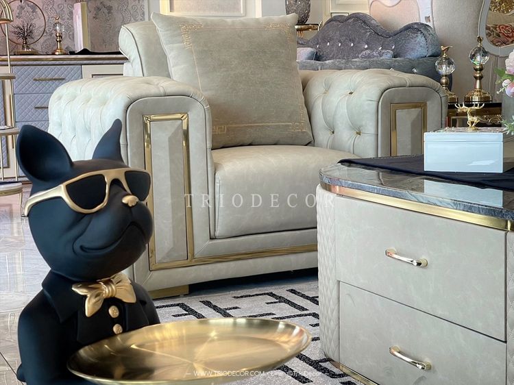 𝙶𝙸𝙾𝚅𝙰𝙽𝙸 𝚂𝙴𝚃 𝚕𝚞𝚡𝚞𝚛𝚒𝚘𝚞𝚜 𝙸𝚝𝚊𝚕𝚒𝚊𝚗 𝚜𝚘𝚏𝚊  โซฟาลัคชัวรี่ เซ็ต𝟹-𝟸-𝟷ที่นั่ง รุ่น จีโอวานี่ พร้อมโต๊ะกลาง รูปที่ 3