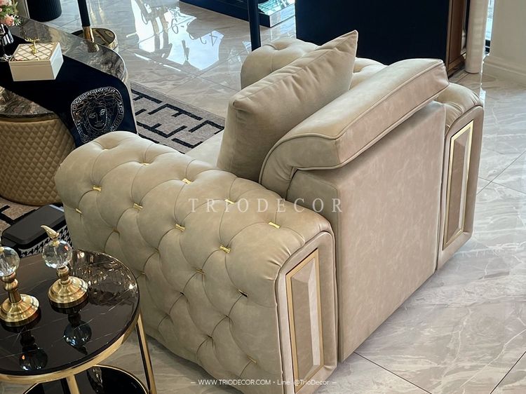 𝙶𝙸𝙾𝚅𝙰𝙽𝙸 𝚂𝙴𝚃 𝚕𝚞𝚡𝚞𝚛𝚒𝚘𝚞𝚜 𝙸𝚝𝚊𝚕𝚒𝚊𝚗 𝚜𝚘𝚏𝚊  โซฟาลัคชัวรี่ เซ็ต𝟹-𝟸-𝟷ที่นั่ง รุ่น จีโอวานี่ พร้อมโต๊ะกลาง รูปที่ 13