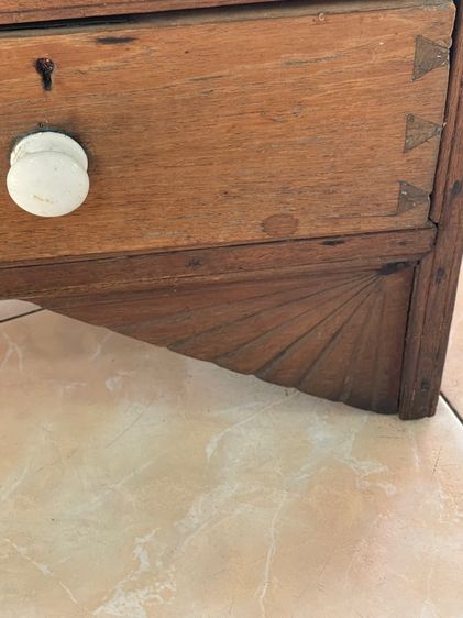 ตู้ ขาพัด ไม้สักโบราณ รูปที่ 17