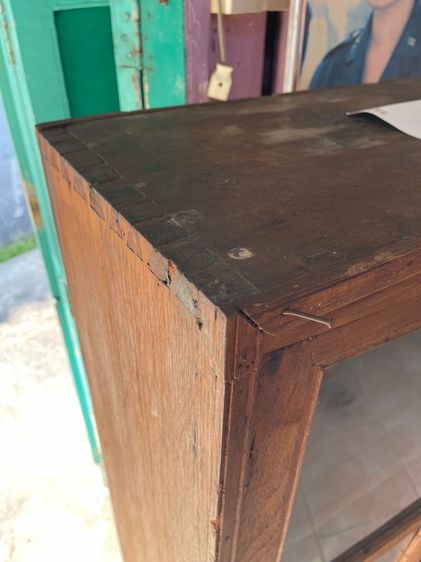 ตู้ ขาพัด ไม้สักโบราณ รูปที่ 13