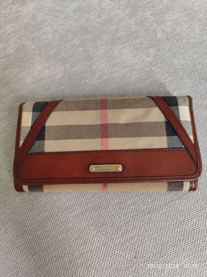 ไม่ระบุ น้ำตาล ผ้า อื่นๆ กระเป๋าสตางค์ใบยาว Burberry มือสองขายตามสภาพ