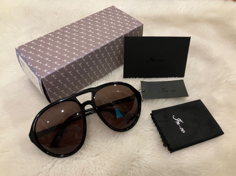 ของใหม่ แว่นกันแดด ผู้หญิง In-co ของแท้ รุ่น 8208033 ACETATE CR39 เลนส์ป้องกันแสง UV400 อุปกรณ์ครบกล่อง
