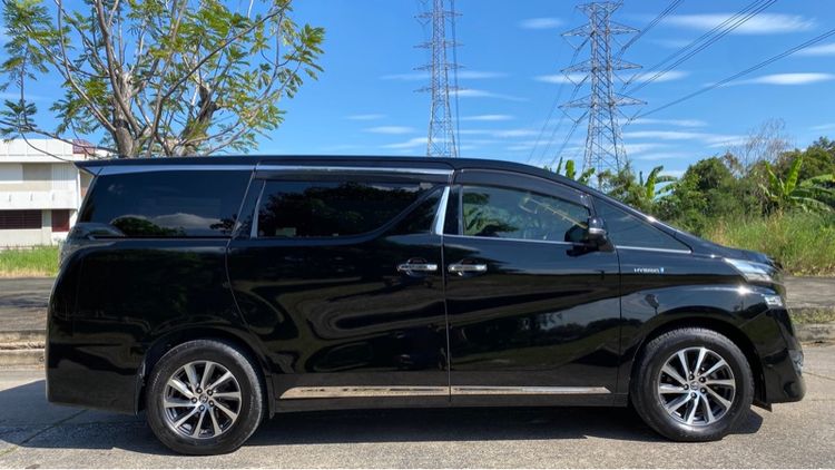 Toyota Vellfire 2015 2.5 Hybrid E-Four 4WD Utility-car ไฮบริด ไม่ติดแก๊ส เกียร์อัตโนมัติ ดำ รูปที่ 4