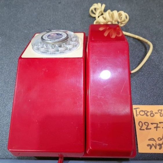 ขายโทรศัพท์โบราณแบบหมุนสีแดงสดใส สำหรับโชว์ รูปที่ 5