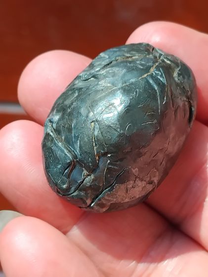 เบี้ยแก้ หลวงปู่บุญ วัดกลางบางแก้ว เบี้ยเปลือย มีจารมือทั้งลูก สีตะก้่วอมน้ำตาล ขนาดใหญ่ มีน้ำหนัก ปรอทไม่ตาย มีความเป็นธรรมชาติ ฝีมือการทำป รูปที่ 9