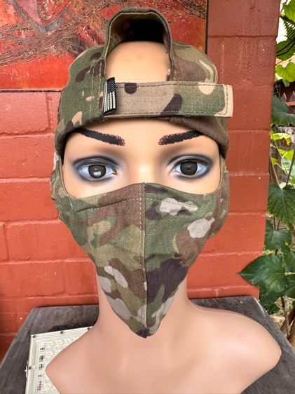 อุปกรณ์เพื่อสุขภาพ ผ้าปิดจมูกลายมัลติแคมกองทัพ USA 
