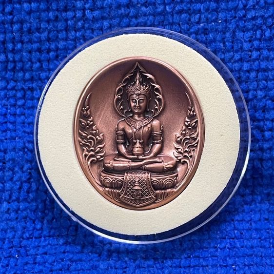 เหรียญทองแดงพระไภษัชยคุรุไวฑูรยประภาตถาคตพุทธเจ้า สภากาชาดไทย ปี 2565 ผู้รู้แนวทางขจัดปัดเป่าให้พ้นจากความทุกข์ที่เกิดจากการเจ็บไข้ รูปที่ 4