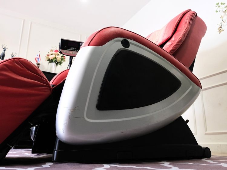 เก้าอี้นวด ปรับเอน ระบบไฟฟ้า เบาะหนัง สีแดง ยี่ห้อ Makoto รูปที่ 9