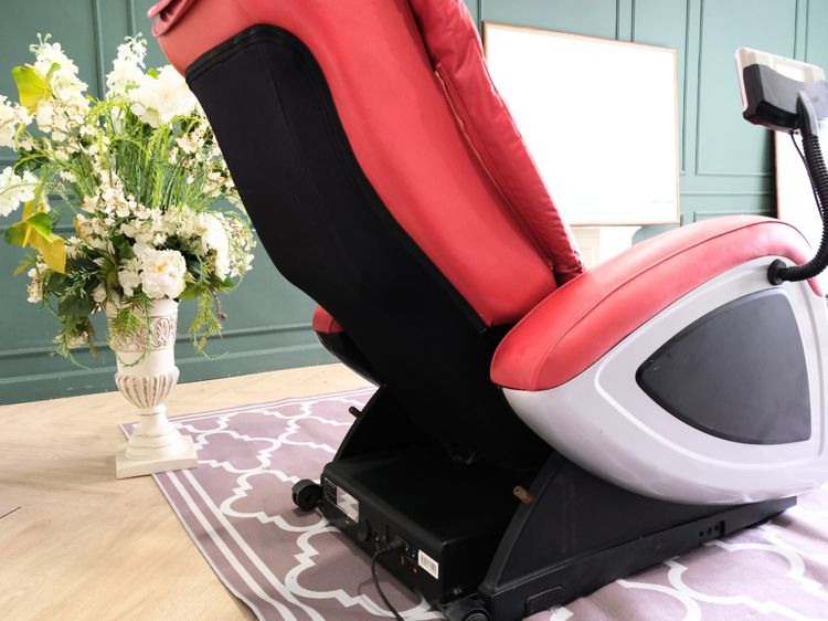 เก้าอี้นวด ปรับเอน ระบบไฟฟ้า เบาะหนัง สีแดง ยี่ห้อ Makoto รูปที่ 13