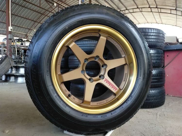 แม็กขอบ18 สภาพสวยพร้อมยางดันลอป 265 60 18 ปี24 ยางดอกเยอะทุกเส้น ใส่กระบะตัวสูงได้ทุกรุ่น ยกเว้นนาวาร่า รูปที่ 2