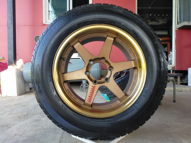 แม็กขอบ18 สภาพสวยพร้อมยางดันลอป 265 60 18 ปี24 ยางดอกเยอะทุกเส้น ใส่กระบะตัวสูงได้ทุกรุ่น ยกเว้นนาวาร่า รูปที่ 4