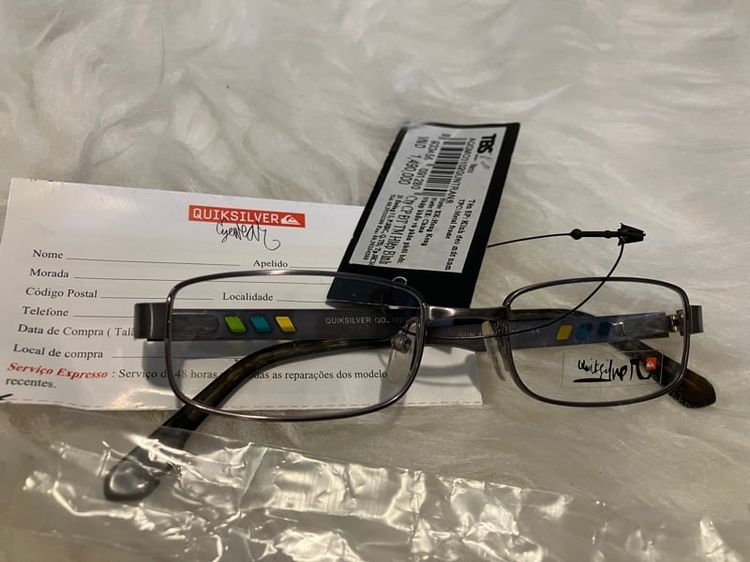 แว่นสายตา เด็กผู้ชาย เด็กผู้หญิง 👦🏻 👩🏻 ของแท้ Quicksilver สีเทาไทเทเนียม ขาแบบสปริง ของใหม่