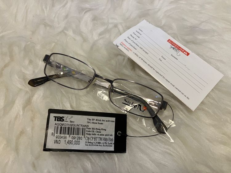 แว่นสายตา เด็กผู้ชาย เด็กผู้หญิง 👦🏻 👩🏻 ของแท้ Quicksilver สีเทาไทเทเนียม ขาแบบสปริง ของใหม่ รูปที่ 7