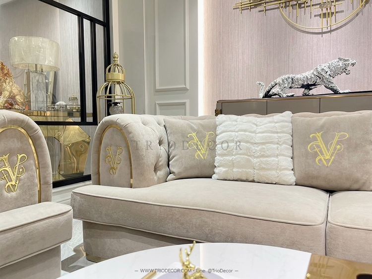 𝚁𝙾𝙼𝙰𝙽𝙾 𝚂𝙴𝚃 𝚕𝚞𝚡𝚞𝚛𝚒𝚘𝚞𝚜 𝙸𝚝𝚊𝚕𝚒𝚊𝚗 𝚜𝚘𝚏𝚊 โซฟาลัคชัวรี่ เซ็ต𝟹-𝟸-𝟷ที่นั่ง รุ่น โรมาโน พร้อมโต๊ะกลาง รูปที่ 6