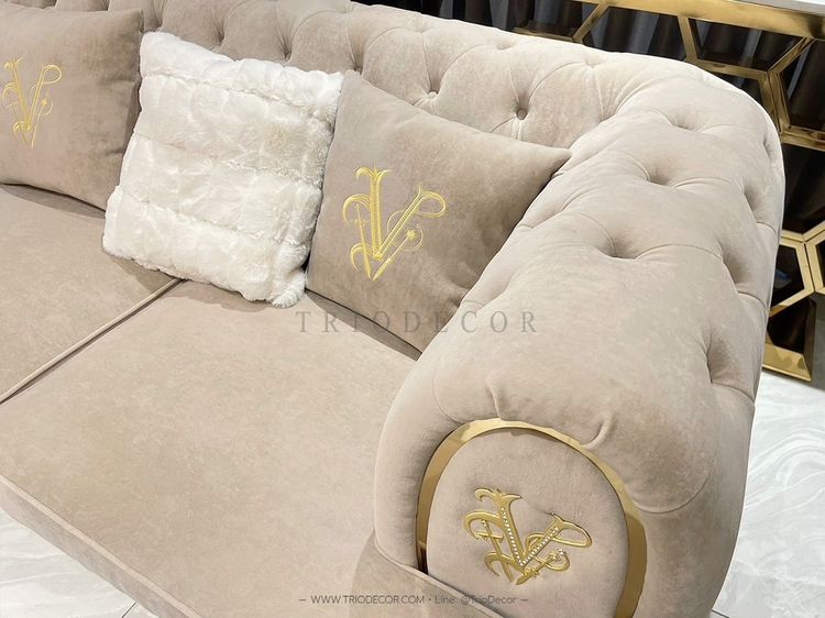 𝚁𝙾𝙼𝙰𝙽𝙾 𝚂𝙴𝚃 𝚕𝚞𝚡𝚞𝚛𝚒𝚘𝚞𝚜 𝙸𝚝𝚊𝚕𝚒𝚊𝚗 𝚜𝚘𝚏𝚊 โซฟาลัคชัวรี่ เซ็ต𝟹-𝟸-𝟷ที่นั่ง รุ่น โรมาโน พร้อมโต๊ะกลาง รูปที่ 5