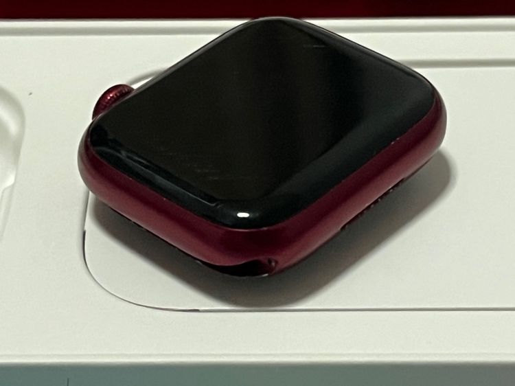 Apple Watch Series 7 41 mm Red Aluminum Case Red Sport Band GPS รูปที่ 9
