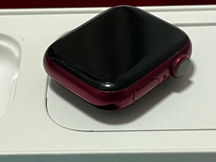 Apple Watch Series 7 41 mm Red Aluminum Case Red Sport Band GPS รูปที่ 7