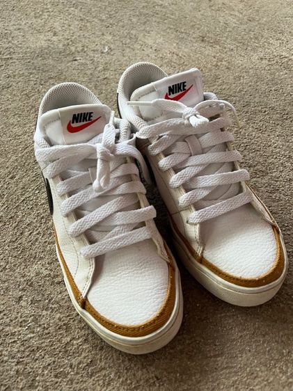 ขาว หนัง PU Nike รองเท้าผ้าใบ UK 3.5 | EU 36 | US 5 ไนกี้