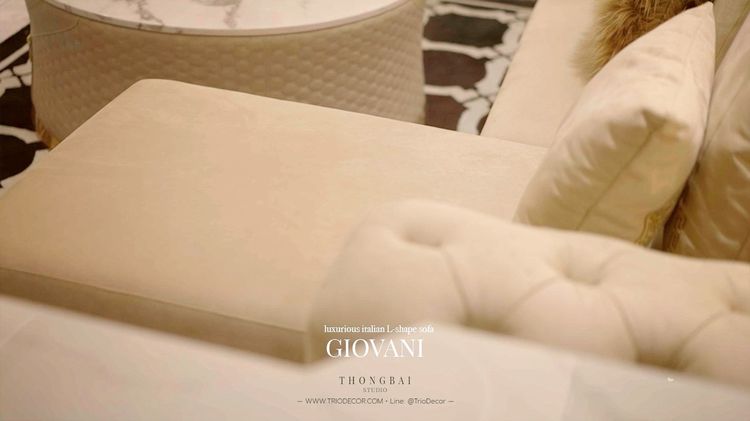 𝙶𝙸𝙾𝚅𝙰𝙽𝙸 𝙻-𝚂𝚑𝚊𝚙𝚎 𝟹𝙿 𝚕𝚞𝚡𝚞𝚛𝚒𝚘𝚞𝚜 𝙸𝚝𝚊𝚕𝚒𝚊𝚗 𝚜𝚘𝚏𝚊  โซฟาลัคชัวรี่ ทรงแอล 𝟹ที่นั่ง รุ่น จีโอวานี่ รูปที่ 5